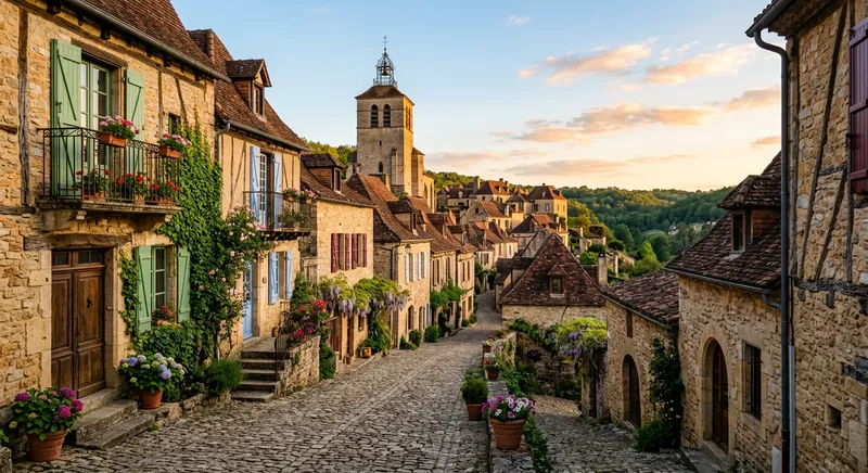 Village français traditionnel